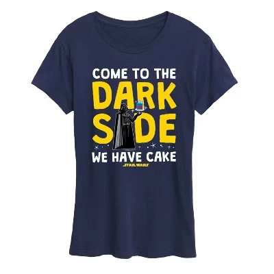 Женская футболка с коротким рукавом Come To The Dark Side с графическим принтом 