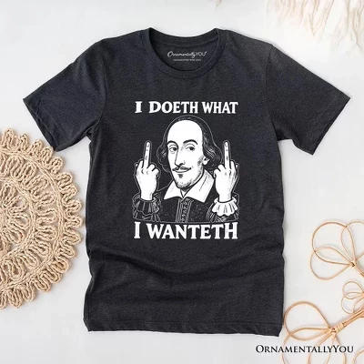 Унисекс-футболка OrnamentallyYou Shakespeare, темно-серая
