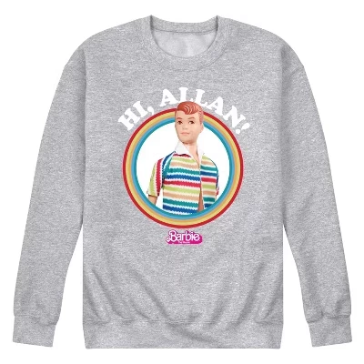 Мужская флисовая толстовка с графическим рисунком Hi Allan athletic heather