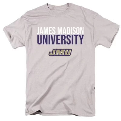 Мужская футболка NCAA JMU, серебристая
