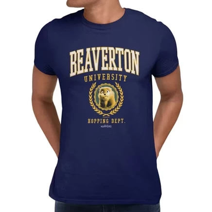 Мужская футболка Disney Pixar Hoppers Beaverton, синяя