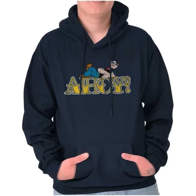 Унисекс худи Brisco Brands Popeye Ahoy, синее