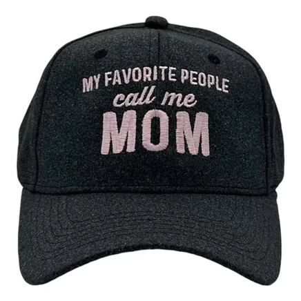 Женская бейсболка Crazy Dog My Favorite People Call Me Mom, черная