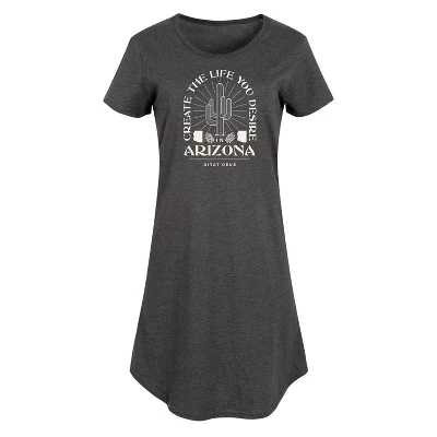 Женское платье-футболка Create Life Arizona с графическим рисунком heather charcoal