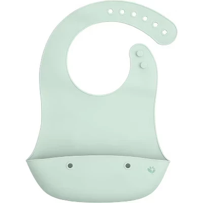 Силиконовый нагрудник-совок Green Sprouts Baby/для малышей light sage