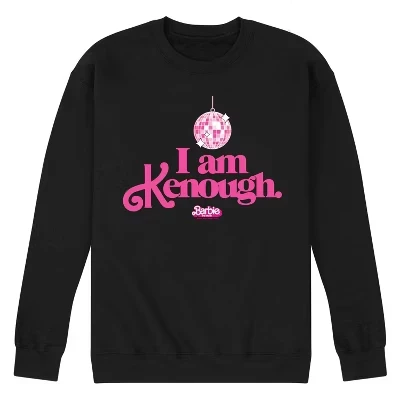 Мужская флисовая толстовка с рисунком диско-шара I Am Kenough, цвет черный
