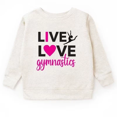 Молодежная толстовка Live Love Gymnastics натуральная