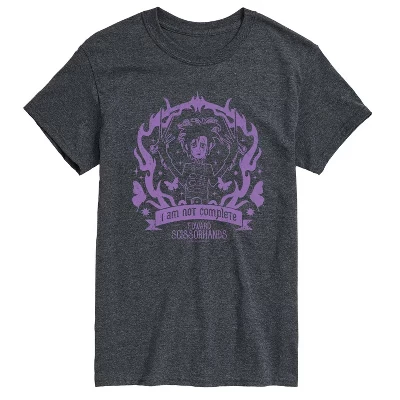 Мужская футболка с коротким рукавом I Am Not Complete с графическим рисунком heather charcoal