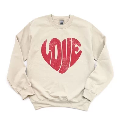 Женский свитшот Simply Sage Market Love Heart, пыльный