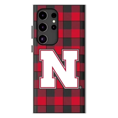 NCAA Big Ten Universities Клетчатый чехол для мобильного телефона, совместимый с MagSafe, для Samsung Galaxy nebraska huskers block n