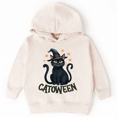 Толстовка с капюшоном для малышей Catoween Cat натуральная