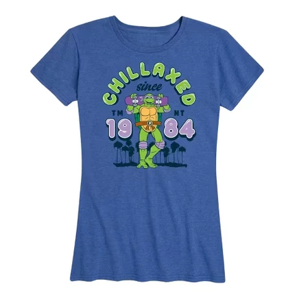 Women's -  - Chillaxed Since 84 Short Sleeve Graphic T-Shirt heather royal blue