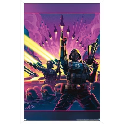 Постер в раме Trends G.I. Joe «Кобра», белый