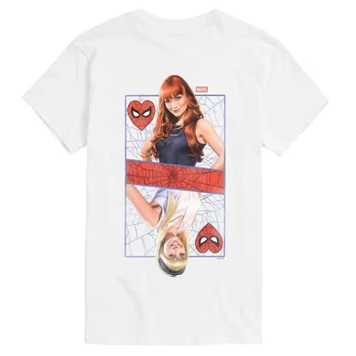 Мужская футболка Mary Jane Card с коротким рукавом и рисунком, белая