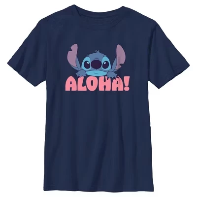 Мужская футболка Aloha Stitch синего цвета