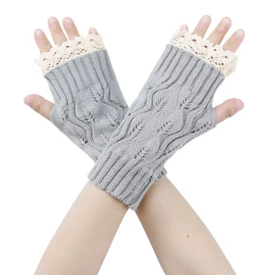 Женские кружевные митенки INSPIRE CHIC, серые