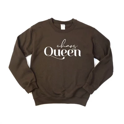 Женская толстовка с рисунком Chaos Queen chocolate