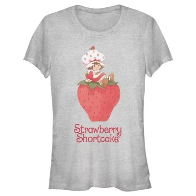 Женская футболка Strawberry Shortcake, серый меланж
