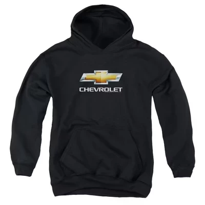 Толстовка с капюшоном для мальчиков Chevrolets Chevy Bowtie черного цвета
