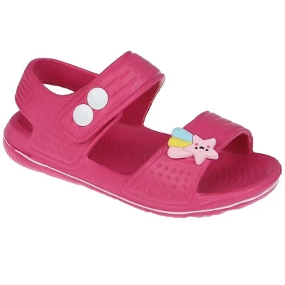 Сандалии для девочек Foamwalk EVA с подвесками, фуксия