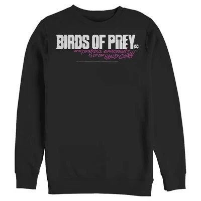 Мужской свитшот DC Comics Birds of Prey, черный