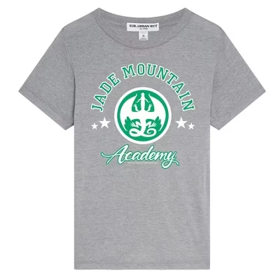 Женская тонкая футболка Wings Of Fire Jade Mountain Academy athletic heather