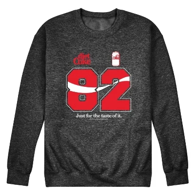 Мужская толстовка из трикотажа Diet Coke 82 с графическим рисунком из флиса heather charcoal