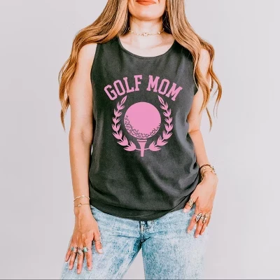 Женская майка Simply Sage Market Golf Mom, графитовая