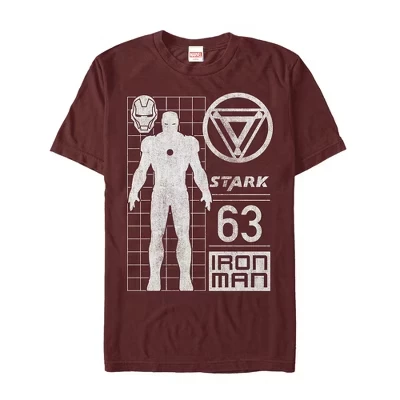 Мужская футболка Iron Man Stark 63 cardinal