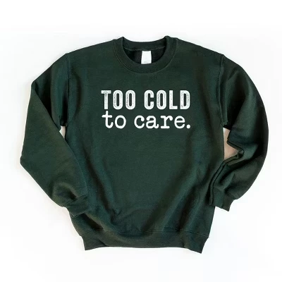 Женская толстовка с рисунком Too Cold To Care forest