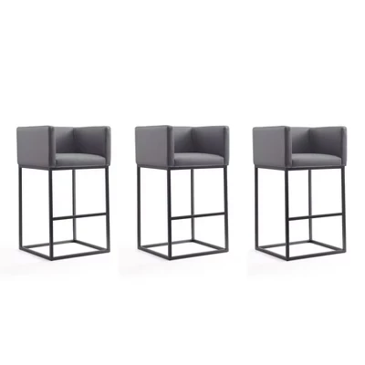 3 барных стула Manhattan Comfort Embassy, серые