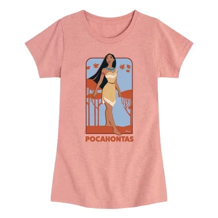Футболка для девочек Disney Princess Pocahontas, розовая