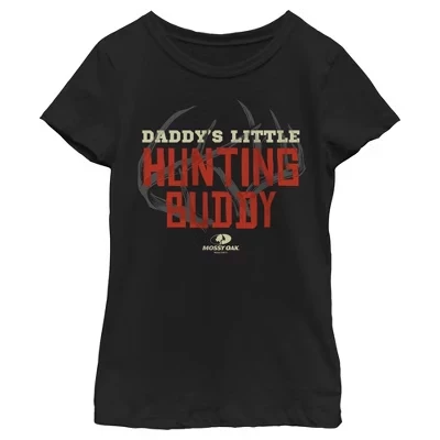 Детская футболка Mossy Oak Hunting Buddy, черная