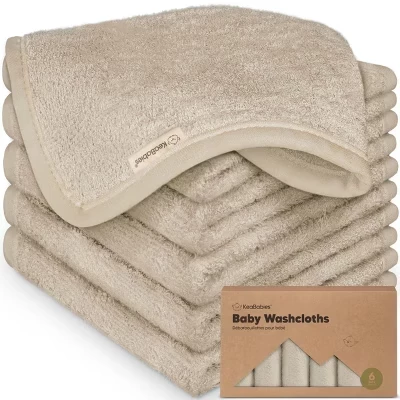 детские мочалки 6pk Deluxe, Органическая и мягкая детская салфетка 10x10, Детское банное полотенце, Салфетки для лица