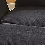 Кресло крест-накрест с подлокотниками и колесиками, Эргономичное офисное кресло со скрещенными ножками, Компьютерное рабочее кресло, Рабочее кресло для домашнего офиса и туалетный столик черного цвета
