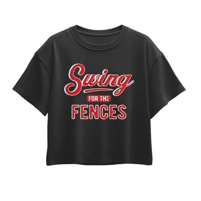 Футболка с коротким рукавом и квадратным рисунком Swing For The Fences черного цвета