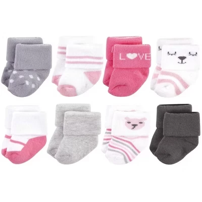 Носки для девочек Hudson Baby, 8 пар, с медведями