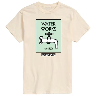 Мужская футболка Monopoly Waterworks с принтом, кремовая