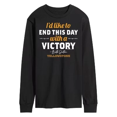 Мужской лонгслив Yellowstone Victory, черный