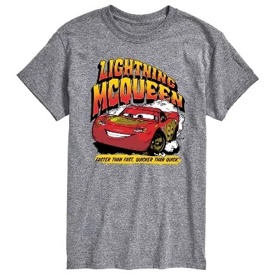 Мужская футболка с коротким рукавом Faster Than Fast с графическим рисунком athletic heather