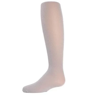 Колготки Memoi Girls' Shining Star Shimmer серебристого цвета