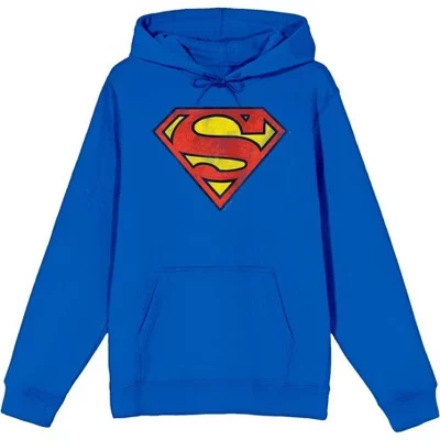 Худи Superman с логотипом, синее