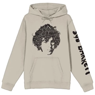 Женское худи Syd Barrett Typography Face Art, песочное