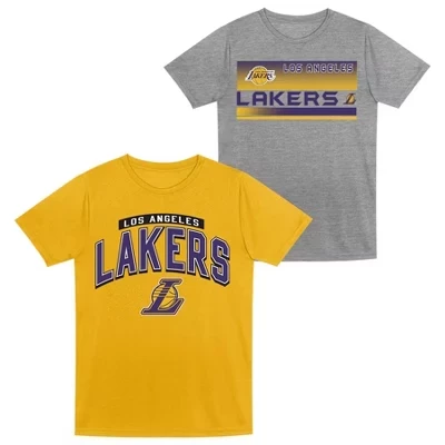 Комплект серой футболки для малышей Los Angeles Lakers 2pk