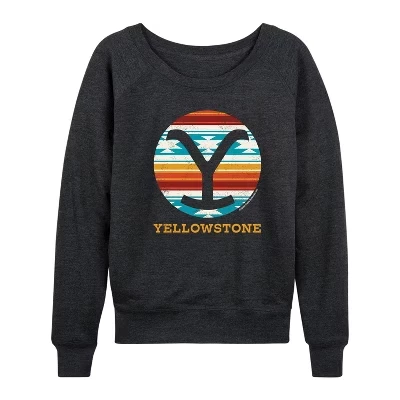 Женский лонгслив Yellowstone Western Blanket, графитовый