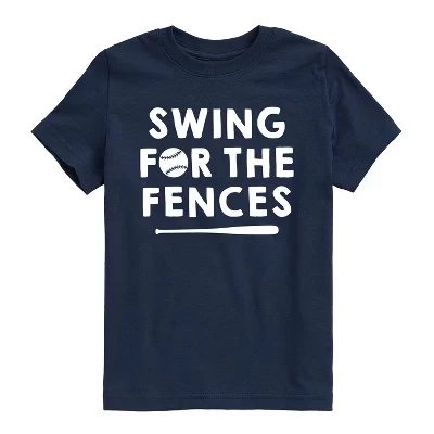 Футболка с коротким рукавом Swing For The Fences синего цвета с графическим рисунком