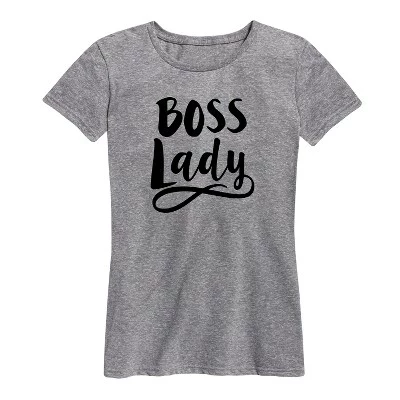Женская футболка Boss Lady с коротким рукавом и рисунком