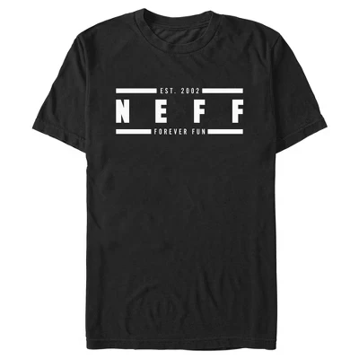 Мужская футболка с логотипом NEFF White Forever Fun черного цвета