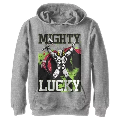 Мальчиковая худи Marvel Mighty Lucky Thor, серый меланж