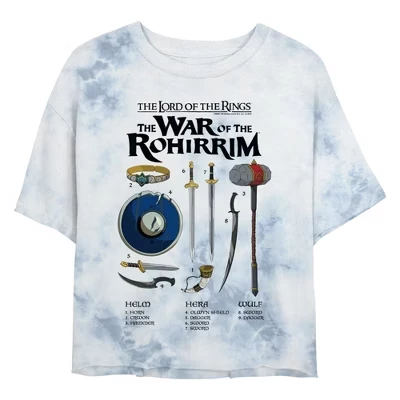 Укороченная футболка с логотипом Junior's : The War of the Rohirrim Sword Chart